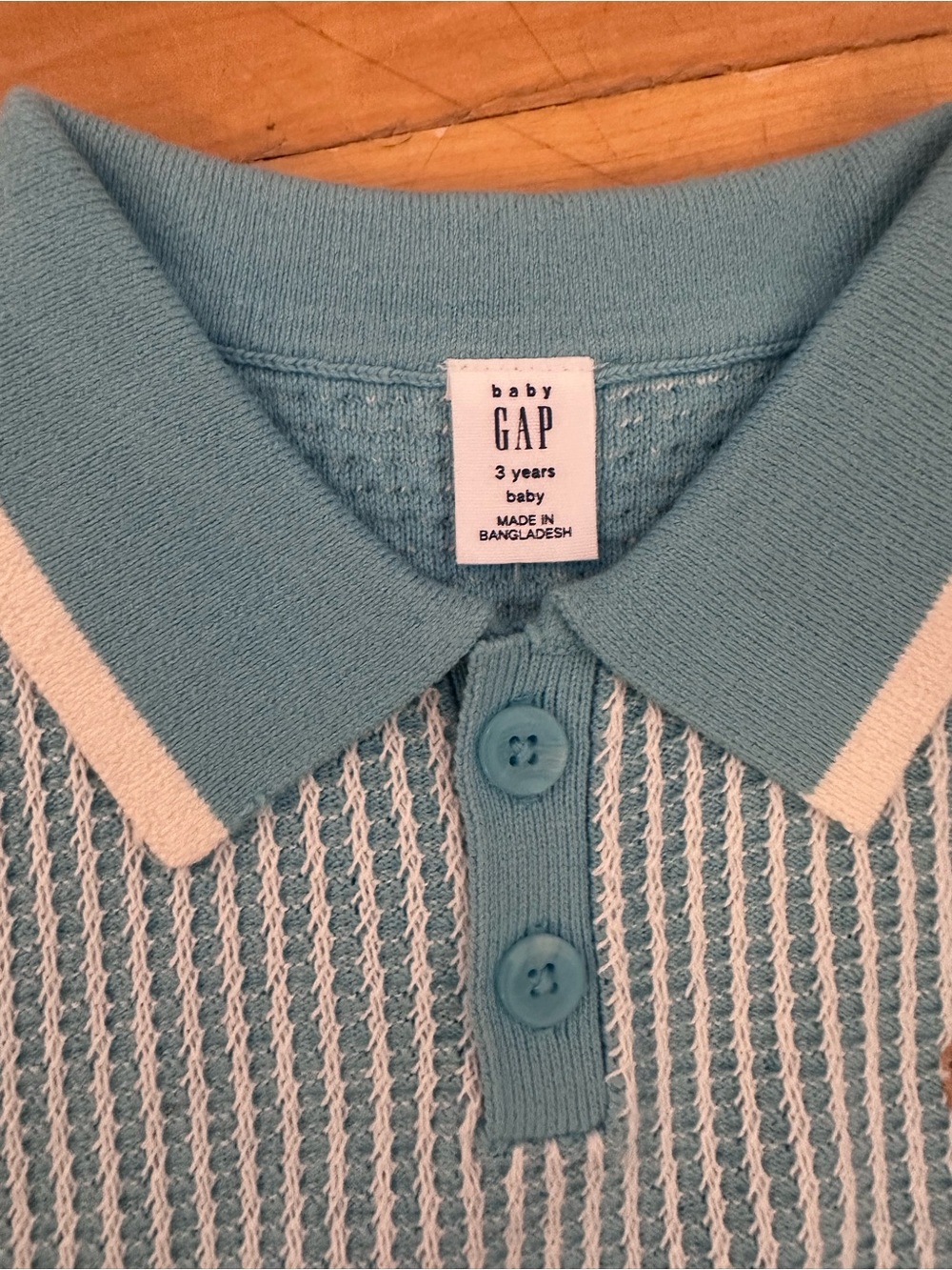 GAP Baby Blue Knit Polo